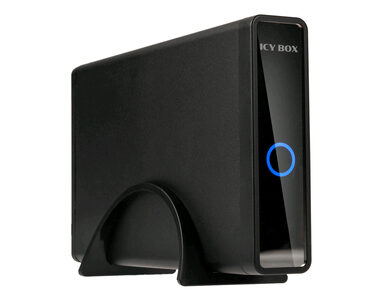 Icy Box IB-382H-C31 černá / Externí box pro 1x 2.5"/3.5" HDD/SSD s USB-C rozhraním a USB Hubem