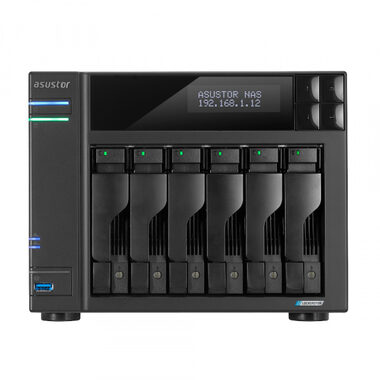 Asustor Lockerstor 6 Gen2-AS6706T / 6x 3.5" SATA / 4x M.2 NVMe / Celeron N5105 2.0GHz / 8GB RAM / 8GB eMMC / 2x 2.5GLAN