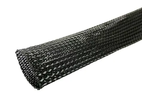 MicroConnect Polyesterová rozšiřitelná kabelová objímka 50m černá / průměr kabelu max. 3cm