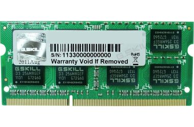 G.Skill 4GB (1x4GB) 1600MHz / SO-DIMM / DDR3L / CL9-9-9-28 / 1.35V 