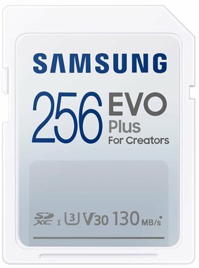 SAMSUNG EVO Plus SDXC 256GB / Class 10 / U1 / čtení až 130MBs / vhodné pro 4K 