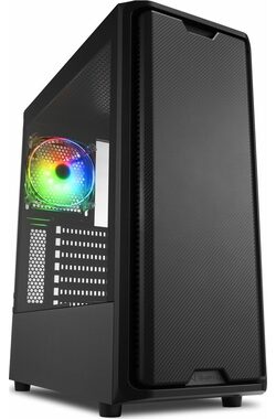 Sharkoon SK3 černá / RGB / ATX / 1x 120mm / bez zdroje / průhledná bočnice