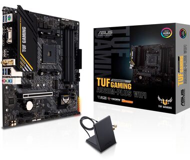 ASUS TUF GAMING A520M-PLUS WIFI / AMD A520 / DDR4 / SATA III RAID / USB / GLAN / Wi-Fi / M.2 / sc.AM4 / mATX