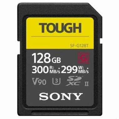 SONY Tough SD karta řady G 128GB / Class 10 / UHS-II / čtení až 300 MB/s / zápis 299 MB/s