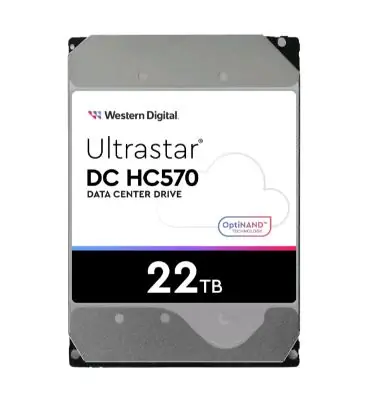 WD Ultrastar HC570 22TB / HDD / 3.5" SATA III / 7 200 RPM / 512MB cache / 5y
