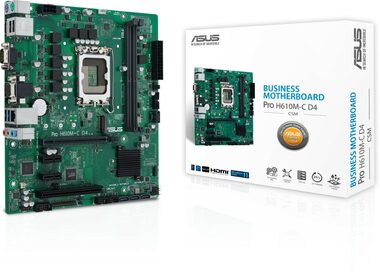 ASUS PRIME H610M-C D4-CSM / Intel H610 / 4x DDR4 / 1x PCIe 4.0 / 1x GLAN / mATX