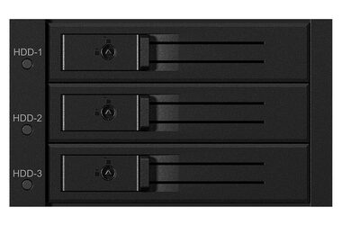 Icy Box IB-563SSK černá / Backplane pro 3x 3.5" HDD / SATA III / Hot-Swap