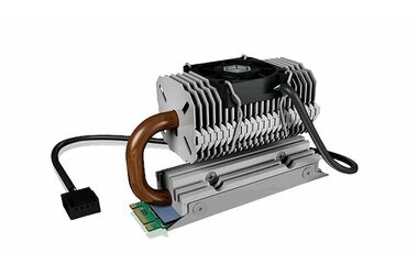 Icy Box IB-M2HSF-705 stříbrná / Chladič pro M.2 SSD / aktivní 