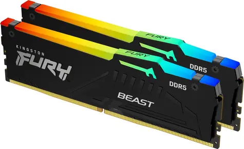 Kingston Fury Beast RGB 16GB (2x 8GB) DDR5 5600MHz EXPO / CL36 / DIMM / Non-ECC / EXPO / XMP / RGB / 1.25V