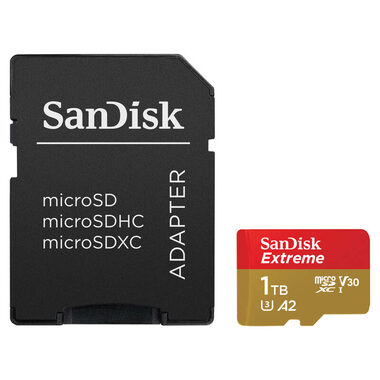SanDisk Extreme microSDXC 1TB + adaptér / Class 10 / UHS-I / čtení: až 190MBs