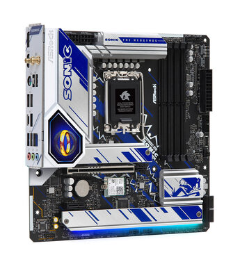 Základní deska ASRock B760M PG SONIC WIFI / B760 / LGA 1700 / 4x DDR5 / PCIEx16 / 1x 2.5GLAN / Wi-Fi / mATX