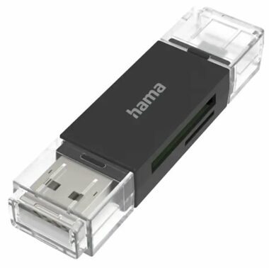 Hama čtečka SD karet / USB-A / microUSB 