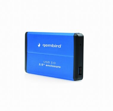 Gembird EE2-U3S-2-B modrá / externí box / 2.5" / hliníkový / USB 3.0