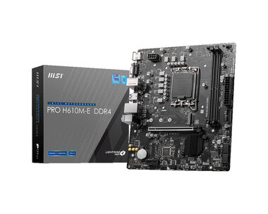MSI PRO H610M-E DDR4 / H610M / LGA 1700 / 2x DDR4 / PCIEx16 / 1x GLAN / mATX