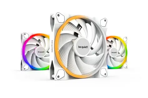 be quiet! LIGHT WINGS PWM HS 140 Triple Pack bílá / ARGB / Fluid-dynamic Bearing / 31dB @ 2200RPM / 71.7CFM / 4-pin