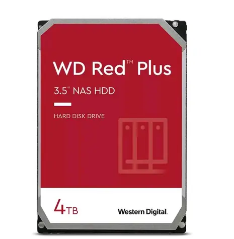 WD Red Plus (EFPX) 4TB / HDD / 3.5" SATA III / 5 400 rpm / 256MB cache / 3y / pro NAS