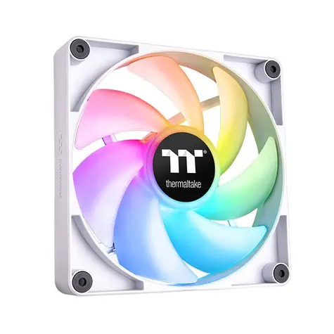 Thermaltake CT120 ARGB Sync PC Cooling Fan White / Hydraulic Bearing / 120mm / 25.8dB @ 2000rpm / 4 pin + 3 pin / 2ks / 