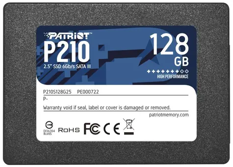 Patriot P210 128GB / SSD / 2.5" / IOPS: 30K 30K / SATA III  