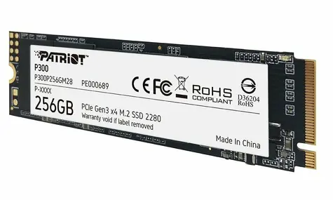 Patriot P300 256GB / M.2 2280 / SSD / IOPS: 290K 260K / M.2 PCIe 3.0  