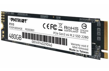 Patriot P310 480GB / M.2 2280 / SSD / IOPS: 280K 250K / M.2 PCIe 3.0  