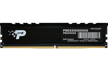 Patriot Premium 16GB 5600MHz černá / UDIMM / DDR5 / CL46 / OnDie-ECC / Unbuffered / 1.1V