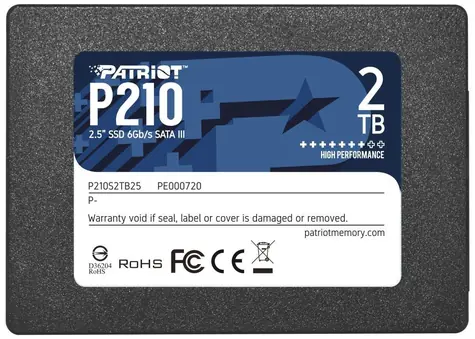 Patriot P210 2TB / 2.5" / SSD / IOPS: 50K 50K / SATA III  