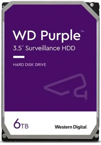 WD Purple 6TB / HDD / 3.5" SATA III / 5400 rpm / 256MB cache / 3y / pro dohledová centra