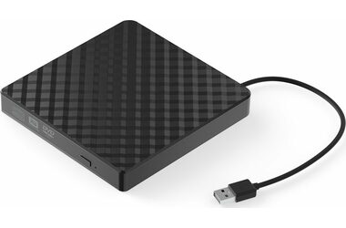 KRUX DVD externí mechanika černá / USB-A 2.0 / DVD+- R / DVD+-RW / DVD+-R DL / CD-R 