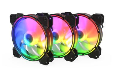 KRUX Lunar 120 ARGB Kit (3ks) / CPU chladič / 120mm / 1200 RPM / 3pin / 12V