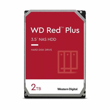 WD Red Plus 2TB (WD20EFPX) / HDD / 3.5" / SATA III / 5400 RPM / 64MB cache 