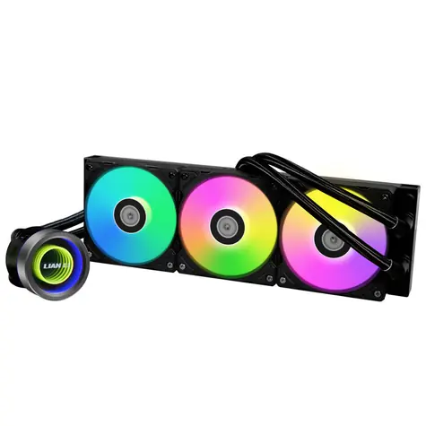 Lian Li GALAHAD II 360 Trinity černá / 3x 120 mm / ARGB podsvícení / 300 - 2450 RPM / 35.4 dB / Intel + AMD