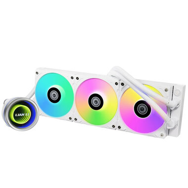 Lian Li GALAHAD II 360 Trinity bílá / 3x 120 mm / ARGB podsvícení / 300 - 2450 RPM / 35.4 dB / Intel + AMD