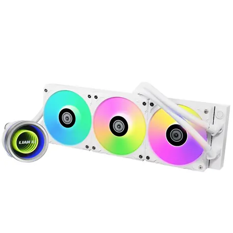 Lian Li GALAHAD II 360 Trinity bílá / 3x 120 mm / ARGB podsvícení / 300 - 2450 RPM / 35.4 dB / Intel + AMD