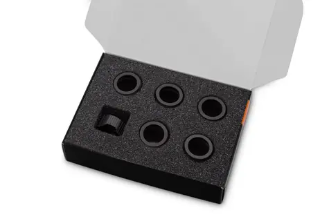 EKWB EK-Quantum Torque Compression Ring 6-Pack HDC 14 - Black