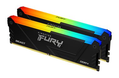 Kingston FURY Beast RGB 64GB (2x32GB) DDR4 3600MHz / CL18 / DIMM / XMP