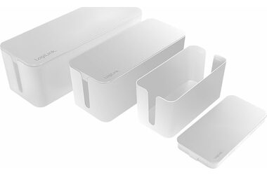 LogiLink KAB0078 bílá / Krabice na organizaci kabelů / 3 velikosti