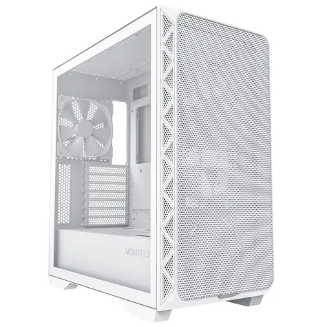 Montech Air 903 Base bílá / E-ATX / 2x USBA + 1x USBC / 3x 140mm / bez zdroje / průhledná bočnice 