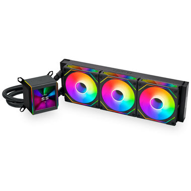 Lian Li GALAHAD II LCD 360 SL-INF černá / 3x 120 mm / ARGB podsvícení / 2100 RPM / 29 dB / Intel + AMD