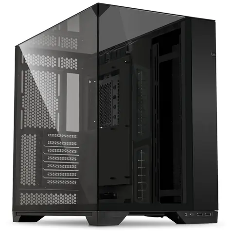 Lian Li PC-O11VX Vision Preto černá / E-ATX / 2x USB 3.0 + 1x USB 3.1 C / Bez zdroje / průhledná bočnice