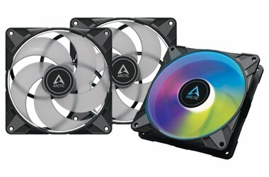 ARCTIC P14 PWM PST A-RGB černá 3ks / 140 mm / Fluid Dynamic Bearing / 200-1900 RPM / 68.9 CFM / 4-pin + 3-pin RGB