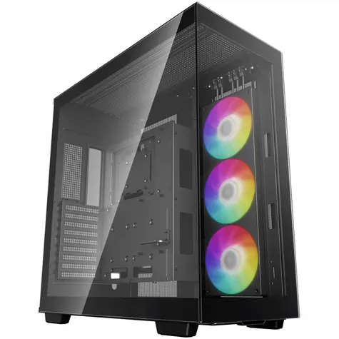 DEEPCOOL CH780 černá / E-ATX / USB 3.0 / USB-C / 3x 140mm / bez zdroje / průhledná bočnice