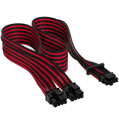 Corsair Premium Sleeved 12+4 Pin PCIe Gen5 12VHPWR černo-červená / až 600W