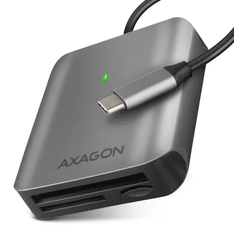 AXAGON CRE-S3C, USB-C 3.2 Gen 1 - SUPERSPEED čtečka karet, 3-slot & lun SD/microSD/CF, podpora UHS-II / doprodej