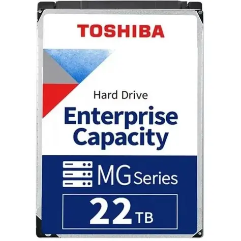 Toshiba Enterprise Capacity MG10 22TB 512e / HDD / 3.5" / SATA 6Gbits / 512MB cache / 7 200 rpm / Interní / 5y