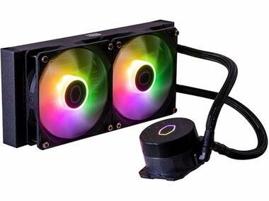 Cooler Master MasterLiquid ML240L CORE ARGB černá / 2x120mm / 27 dBA @ 1750 RPM / 4 pin + 3 pin 