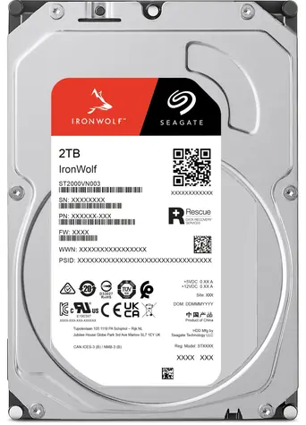 Seagate IronWolf HDD 2TB / interní / 3.5" / 256MB cache / 5400RPM