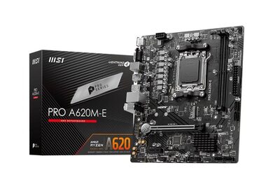 MSI PRO A620M-E / A620 / AM5 / 2x DDR5 / PCIEx16 / GLAN / mATX