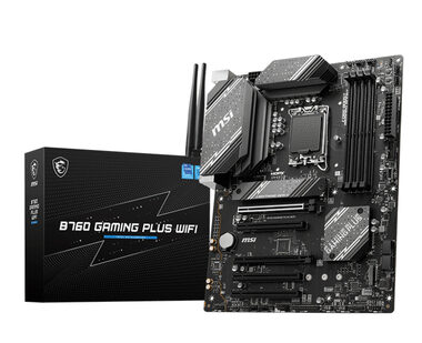MSI B760 GAMING PLUS WIFI / B760 / LGA 1700 / 4x DDR5 / PCIEx16 / GLAN / WiFi / ATX