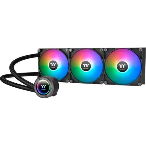 THERMALTAKE TH420 V2 ARGB černá / AIO vodní chladič CPU / 3x 140 mm / 1800 RPM @ 34.7 dB / 84.32 CFM