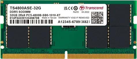 Transcend JetRam 32GB (1x32GB) 4800MHz / SODIMM / DDR5 / CL40 / 1.1V / 2Rx8